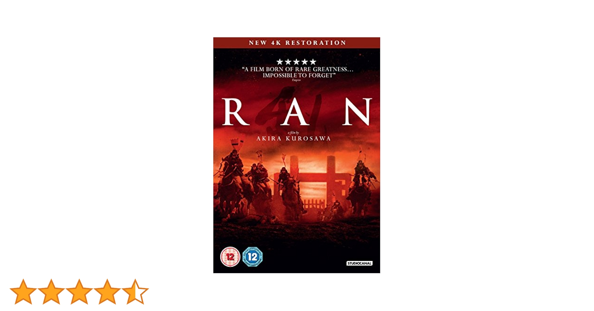 DIAURA yo-kaさん リミバDVD Amazon.com: Ran (The Criterion Collection) [DVD] : Tatsuya